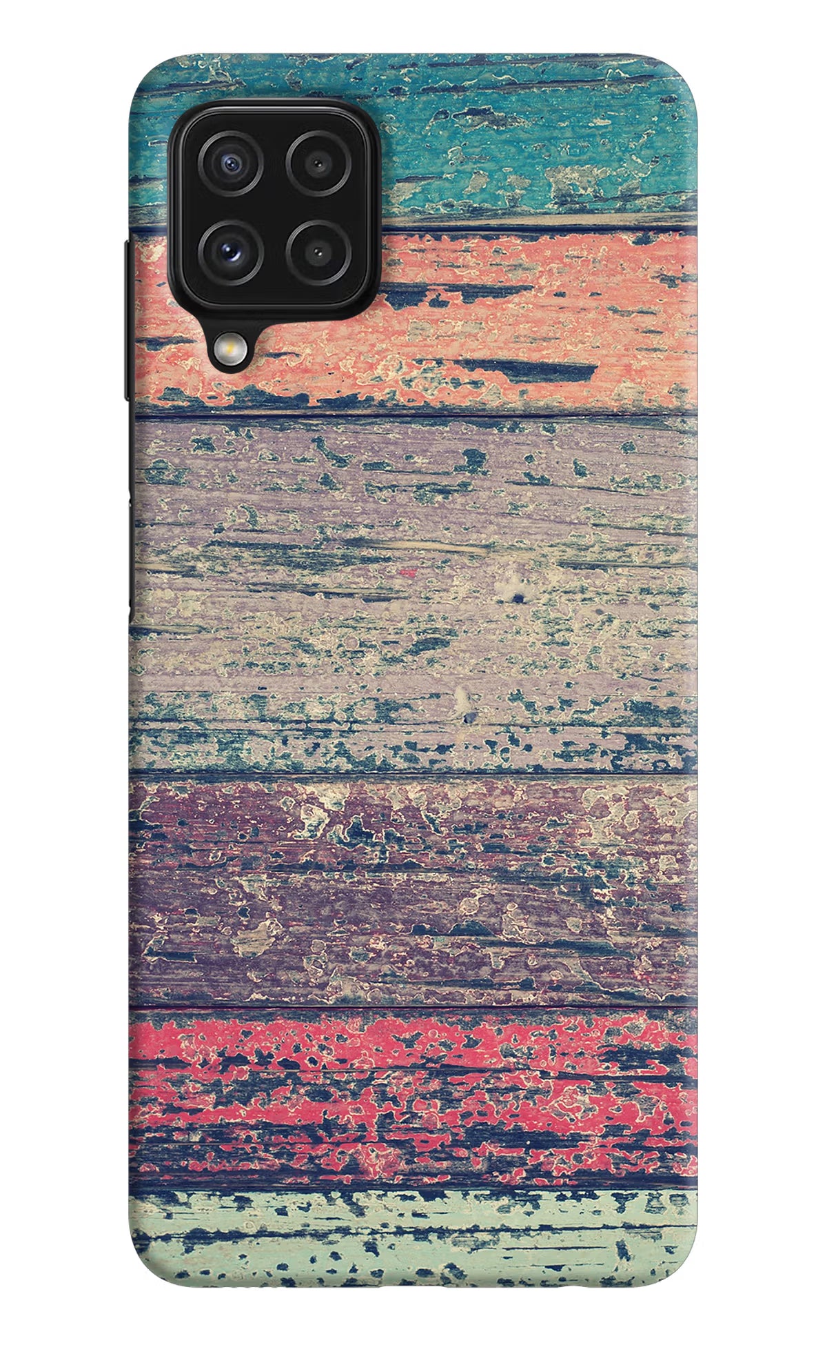 Colourful Wall Samsung A22 4G Hard Case Back Cover by Casekaro