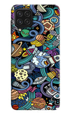 Space Abstract Samsung A22 4G Hard Case Back Cover by Casekaro