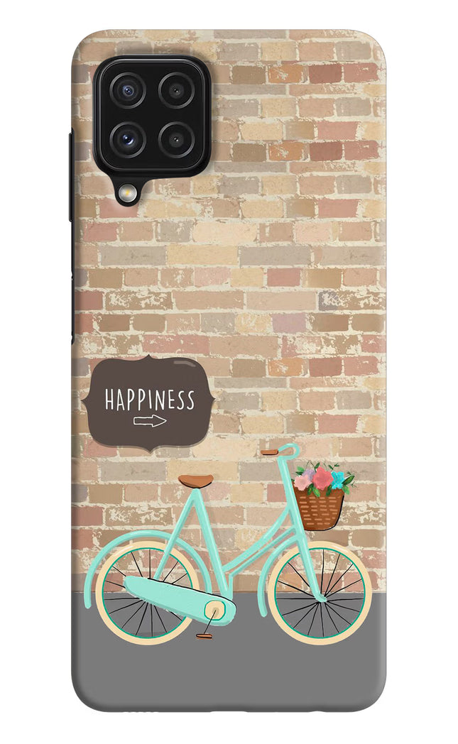 Happiness Artwork Samsung A22 4G Hard Case Back Cover by Casekaro