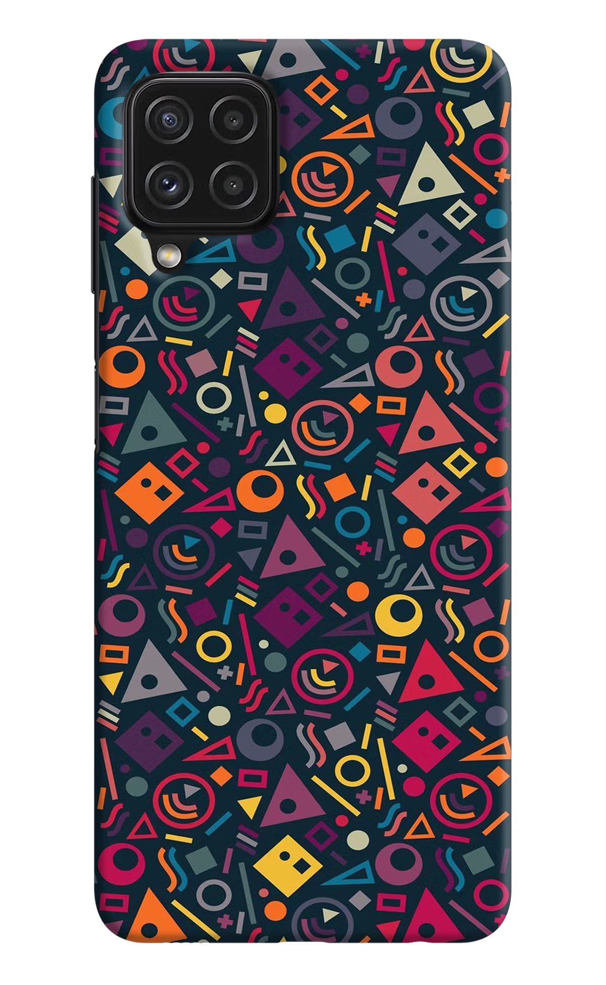 Geometric Abstract Samsung A22 4G Hard Case Back Cover by Casekaro