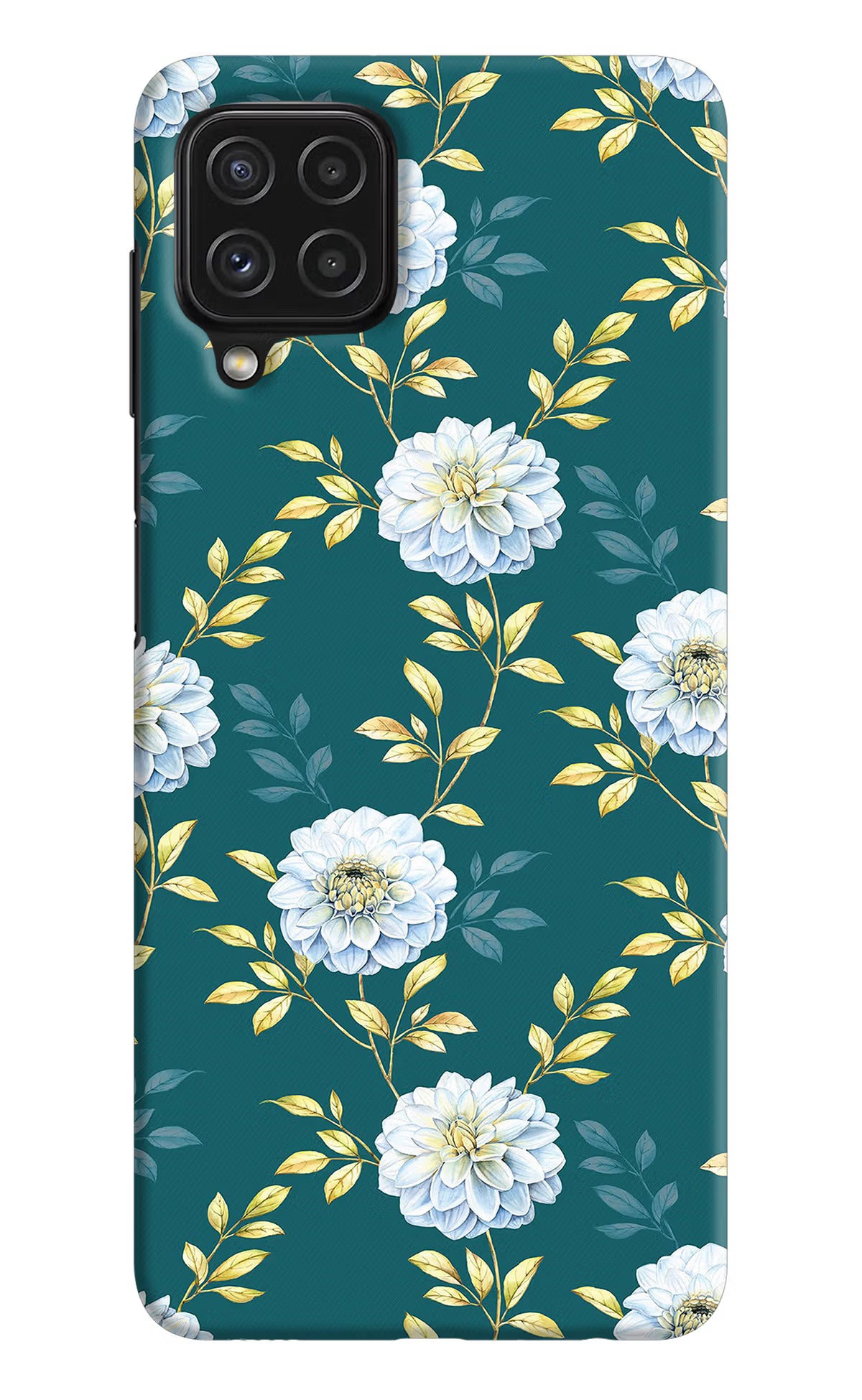 Flowers Samsung A22 4G Hard Case Back Cover by Casekaro