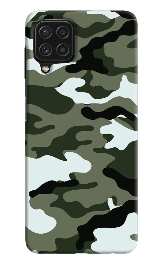 Camouflage Samsung A22 4G Hard Case Back Cover by Casekaro