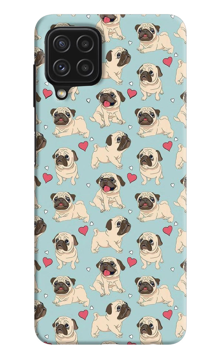 Pug Dog Samsung A22 4G Back Cover, Hard case
