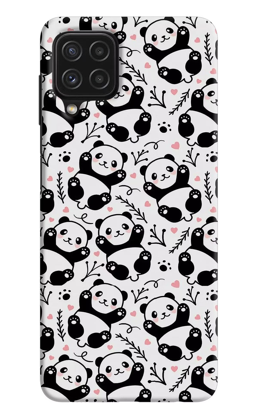 Cute Panda Samsung A22 4G Back Cover, Hard case