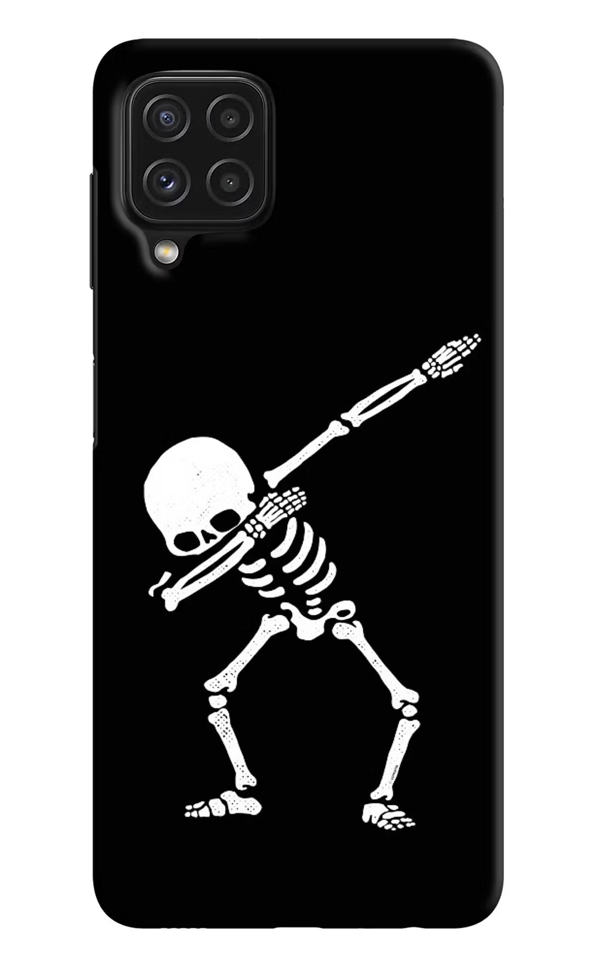 Dabbing Skeleton Art Samsung A22 4G Hard Case Back Cover by Casekaro