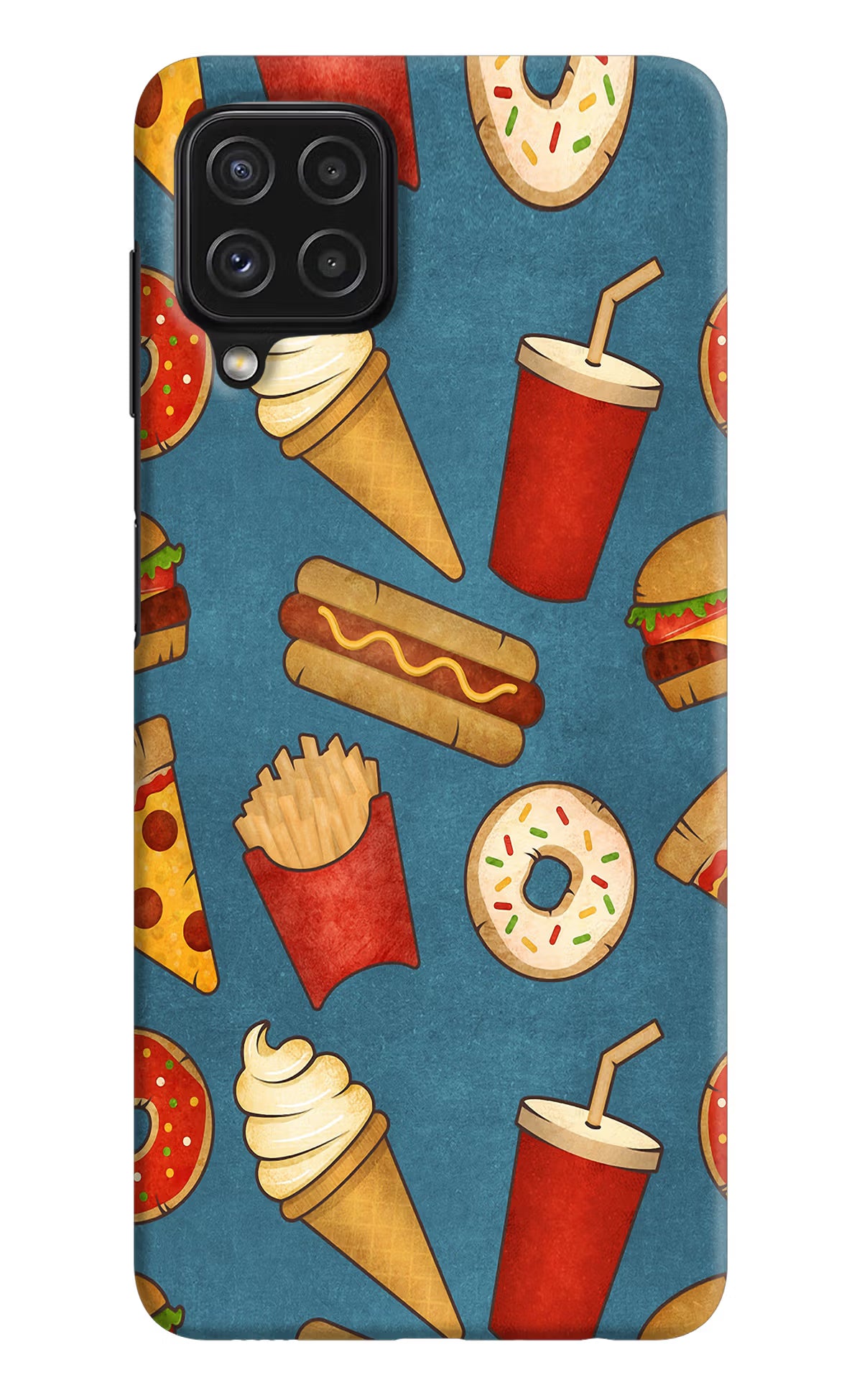 Foodie Samsung A22 4G Hard Case Back Cover by Casekaro