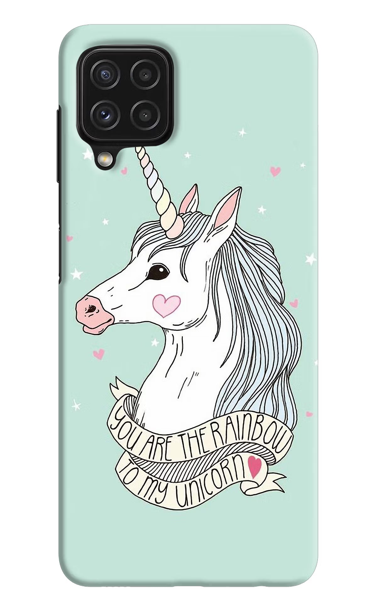 Unicorn Wallpaper Samsung A22 4G Hard Case Back Cover by Casekaro