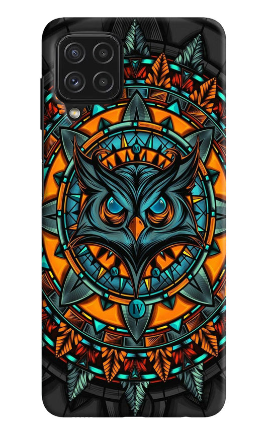 Angry Owl Art Samsung A22 4G Hard Case Back Cover by Casekaro
