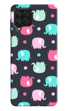 Elephants Samsung A22 4G Hard Case Back Cover by Casekaro