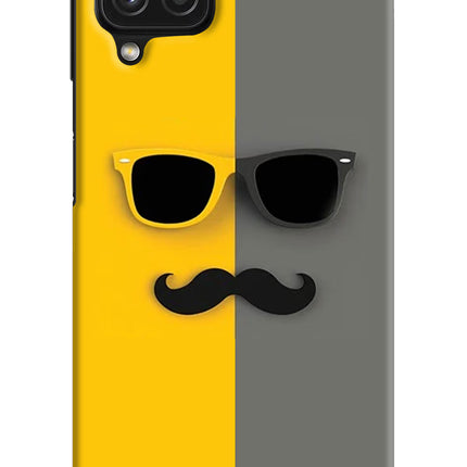 Sunglasses with Mustache Samsung A22 4G Hard Case Back Cover by Casekaro