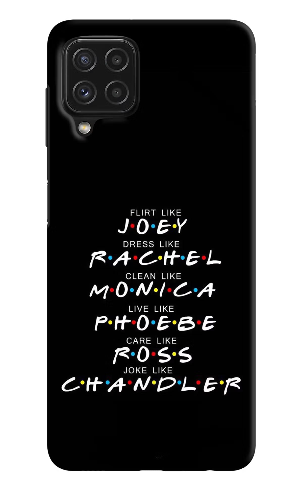 FRIENDS Character Samsung A22 4G Hard Case Back Cover by Casekaro