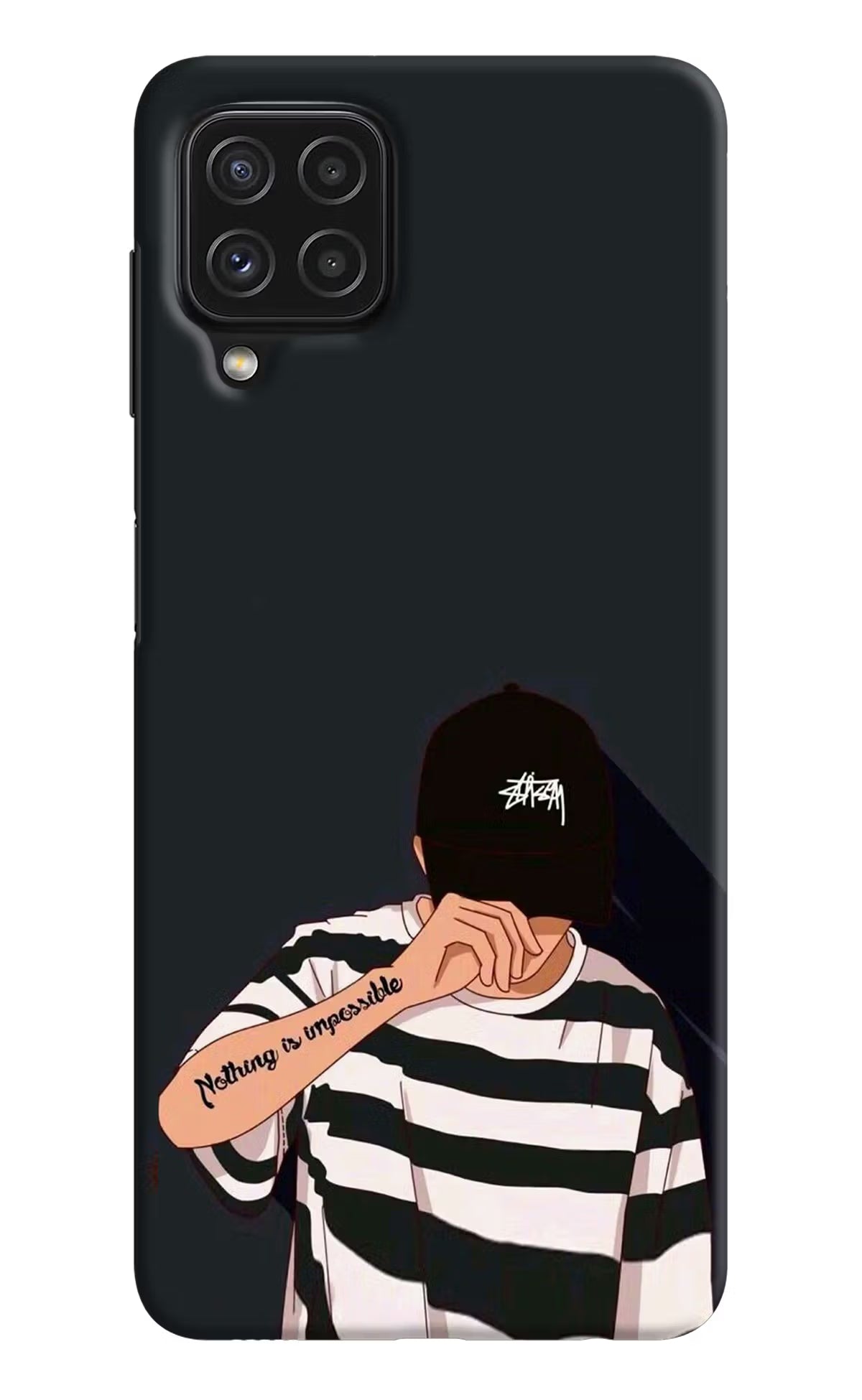 Aesthetic Boy Samsung A22 4G Hard Case Back Cover by Casekaro