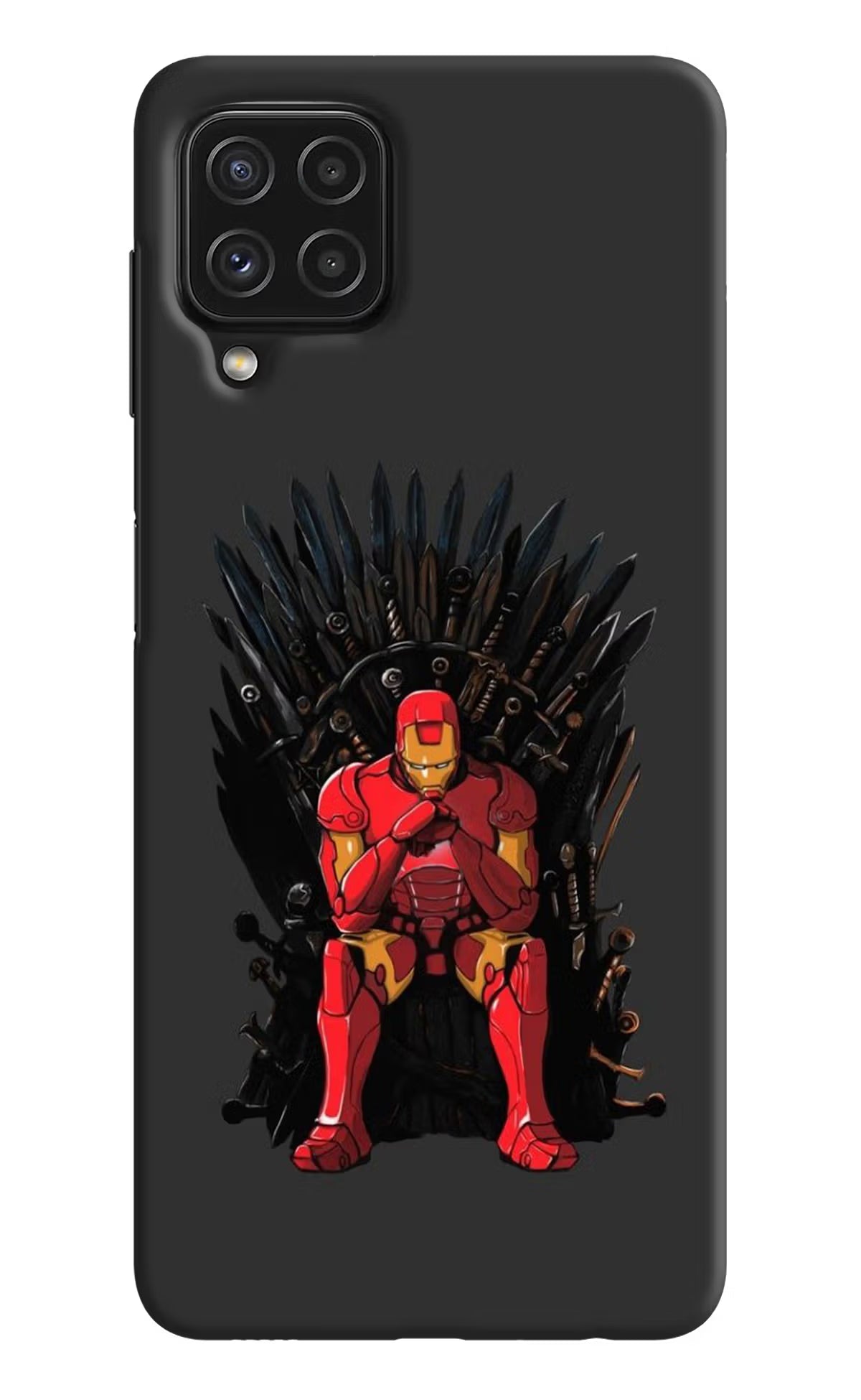 Ironman Throne Samsung A22 4G Hard Case Back Cover by Casekaro