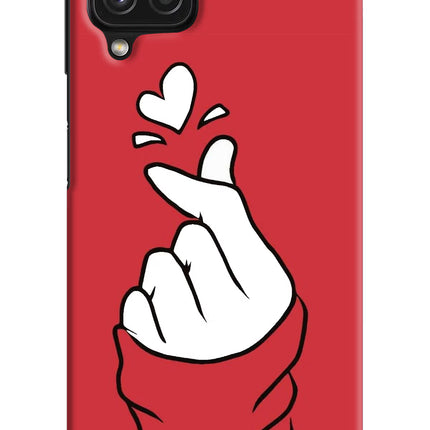 Korean Love Sign Samsung A22 4G Hard Case Back Cover by Casekaro