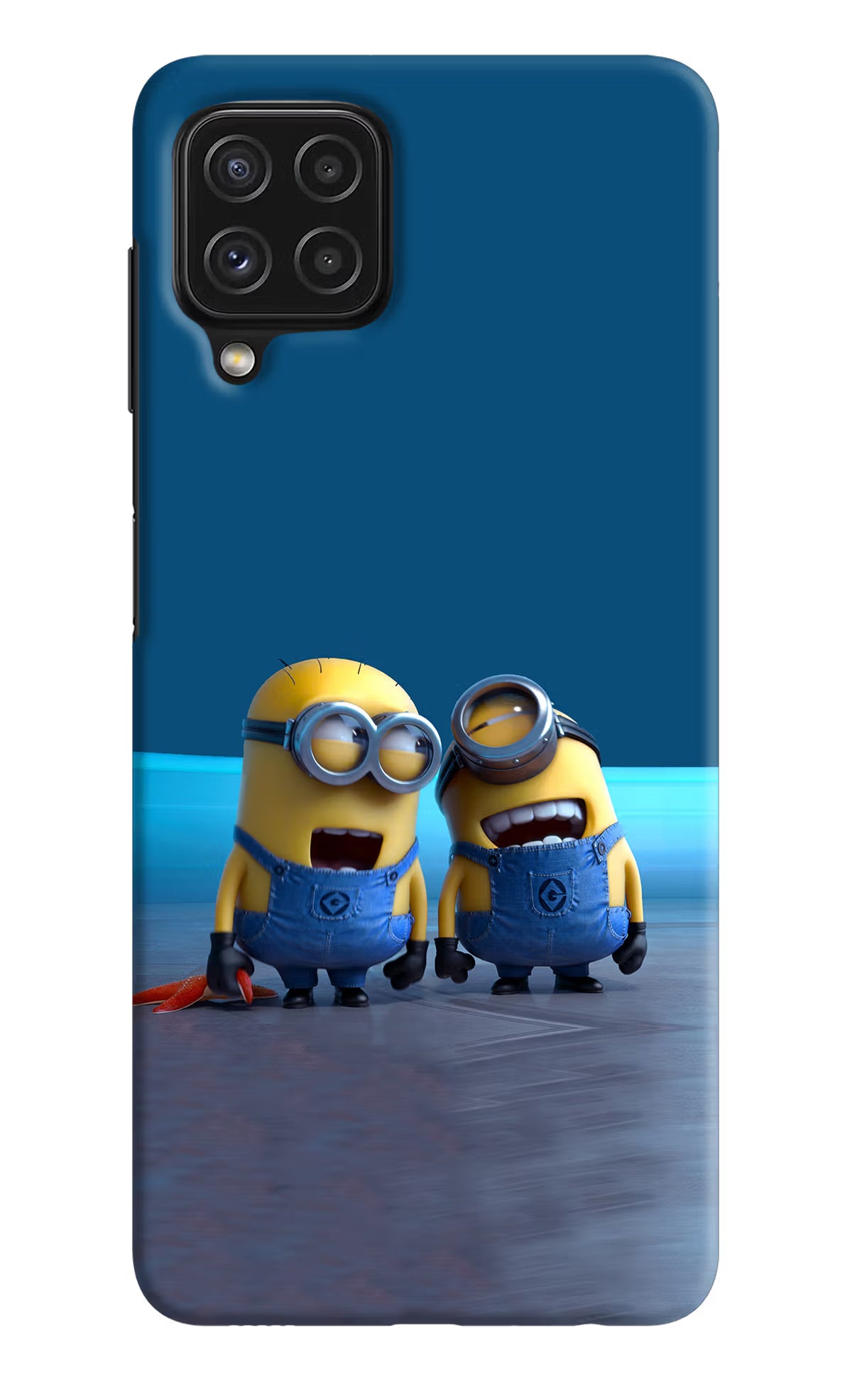 Minion Laughing Samsung A22 4G Hard Case Back Cover by Casekaro