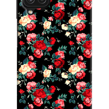 Rose Pattern Samsung A22 4G Hard Case Back Cover by Casekaro