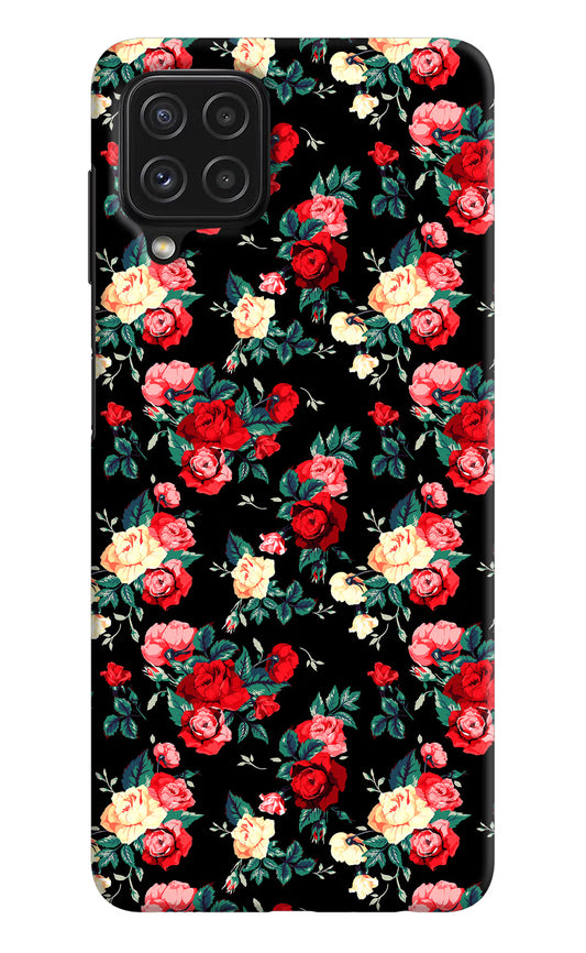 Rose Pattern Samsung A22 4G Hard Case Back Cover by Casekaro