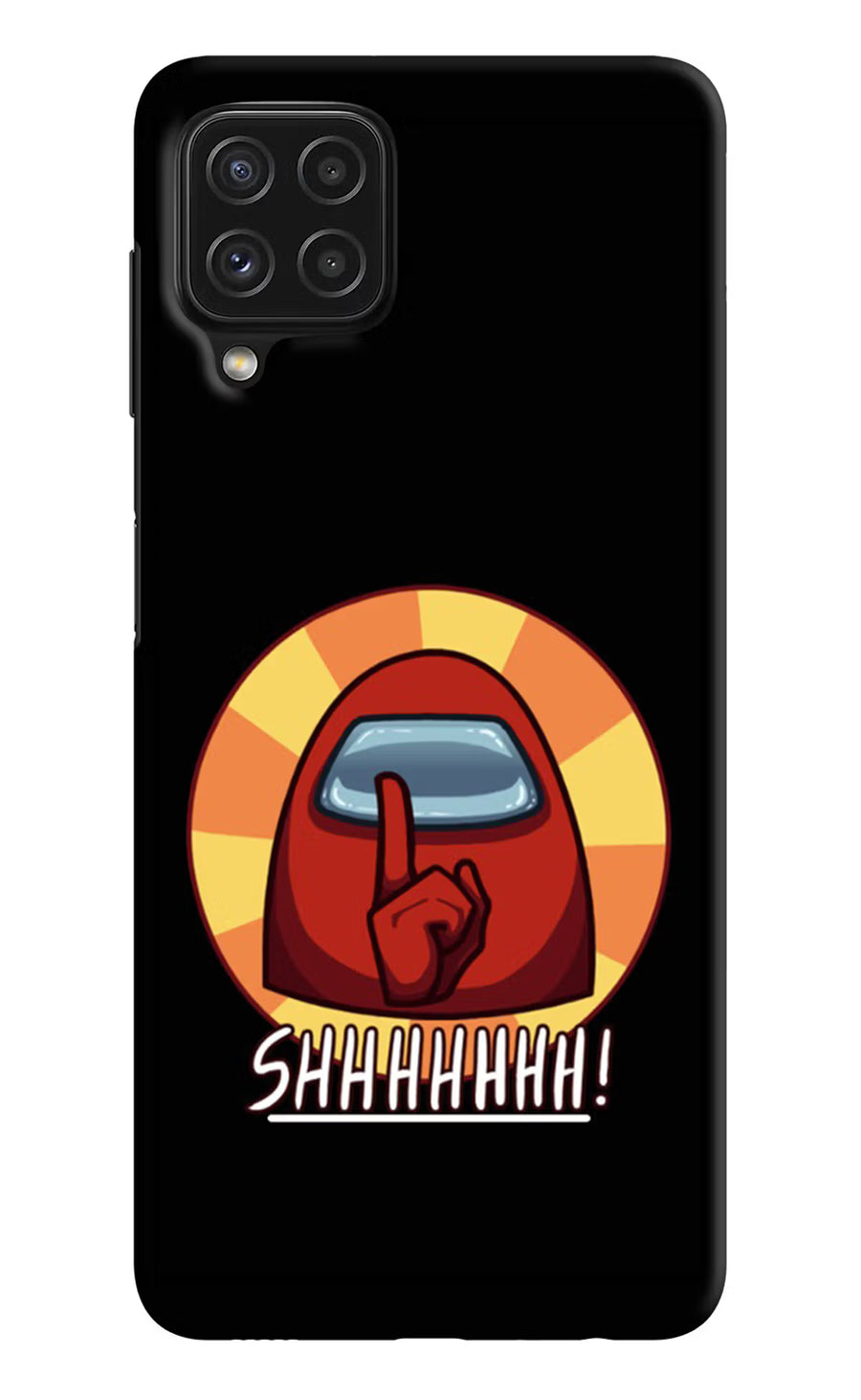 Among Us Shhh! Samsung A22 4G Back Cover, Hard case