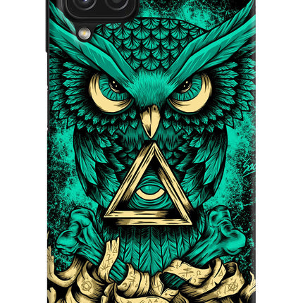 Green Owl Samsung A22 4G Hard Case Back Cover by Casekaro