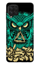 Green Owl Samsung A22 4G Hard Case Back Cover by Casekaro
