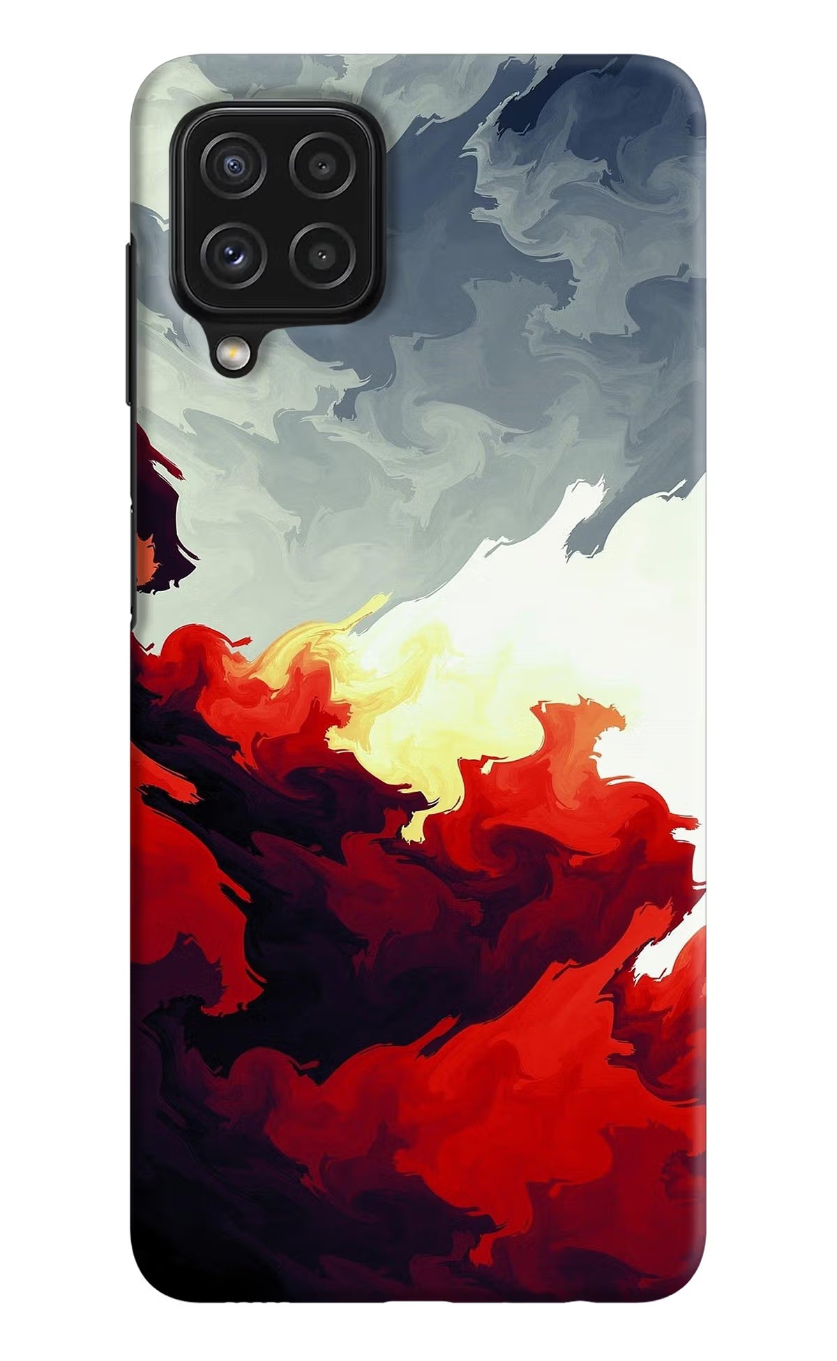 Fire Cloud Samsung A22 4G Hard Case Back Cover by Casekaro