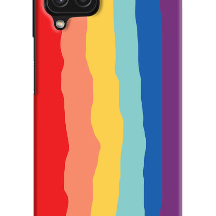 Rainbow Samsung A22 4G Hard Case Back Cover by Casekaro