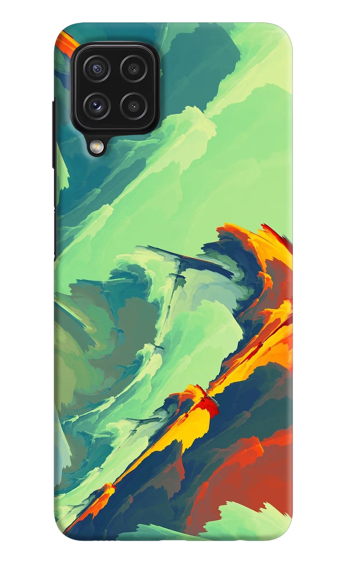 Paint Art Samsung A22 4G Hard Case Back Cover by Casekaro