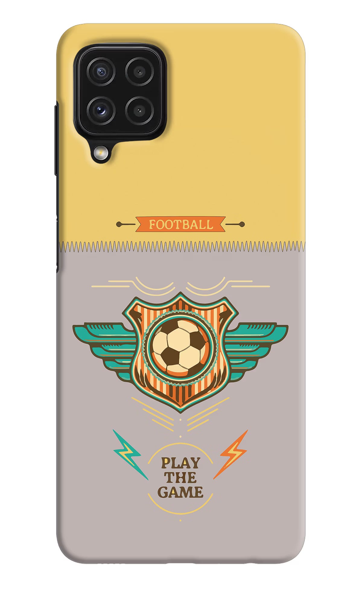 Football Samsung A22 4G Hard Case Back Cover by Casekaro