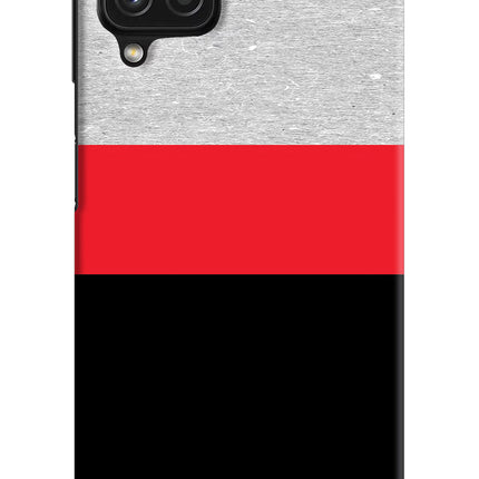 Tri Color Pattern Samsung A22 4G Hard Case Back Cover by Casekaro