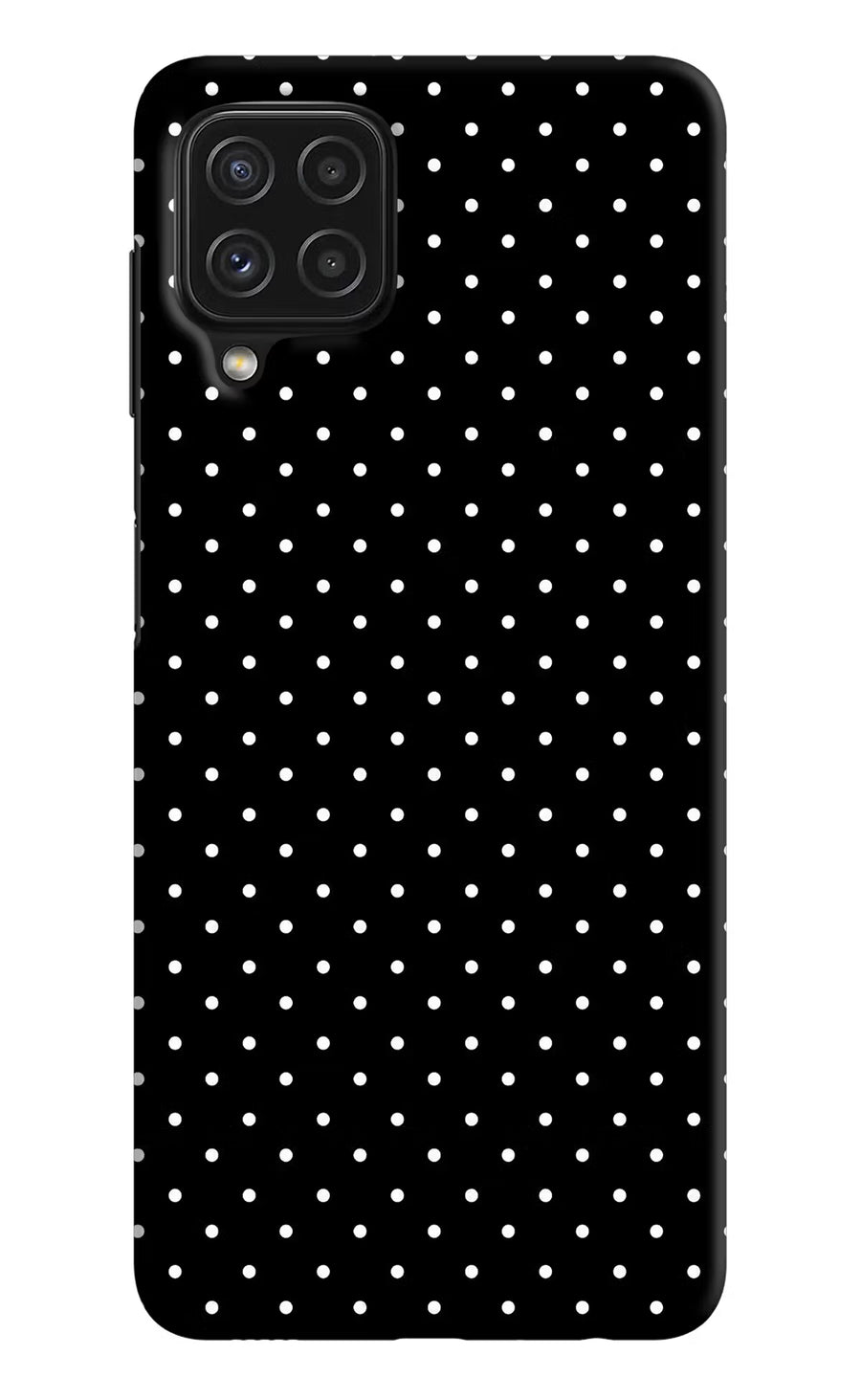 White Dots Samsung A22 4G Back Cover, Hard case