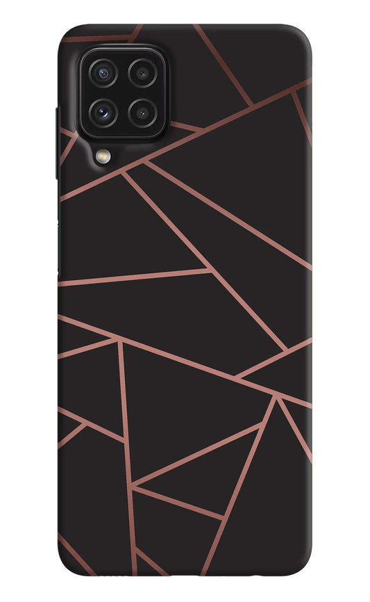 Geometric Pattern Samsung A22 4G Hard Case Back Cover by Casekaro