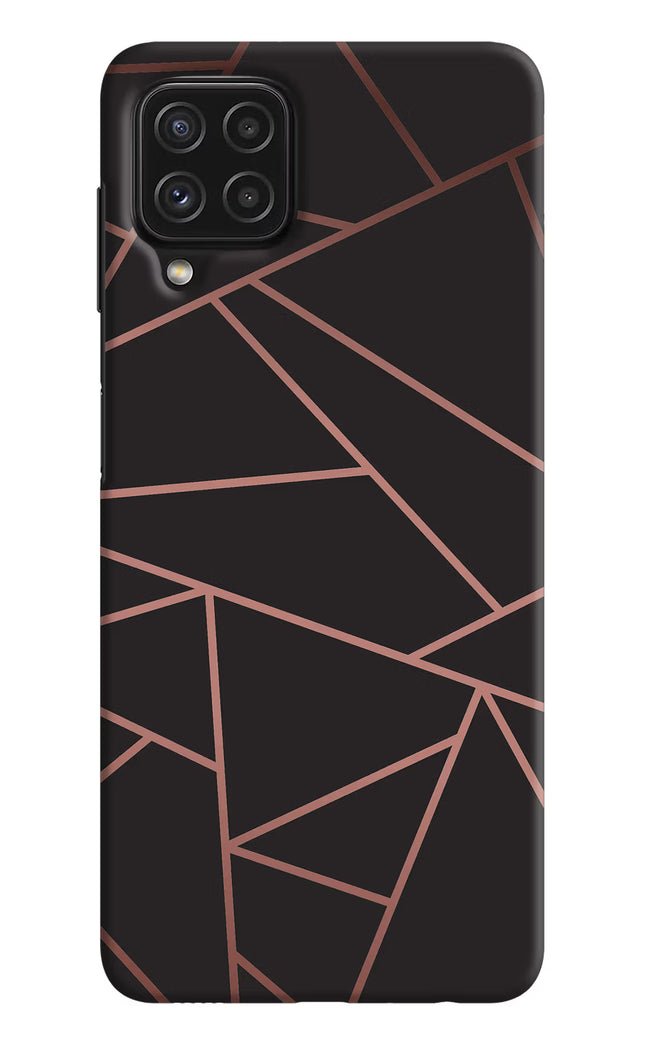 Geometric Pattern Samsung A22 4G Hard Case Back Cover by Casekaro