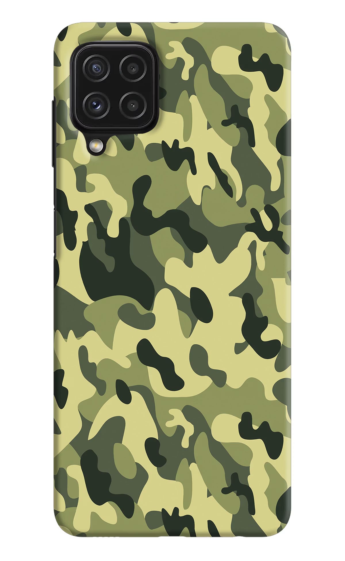 Camouflage Samsung A22 4G Hard Case Back Cover by Casekaro