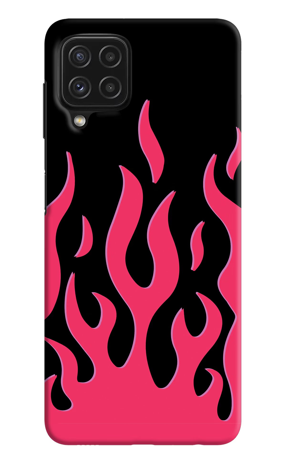 Fire Flames Samsung A22 4G Hard Case Back Cover by Casekaro