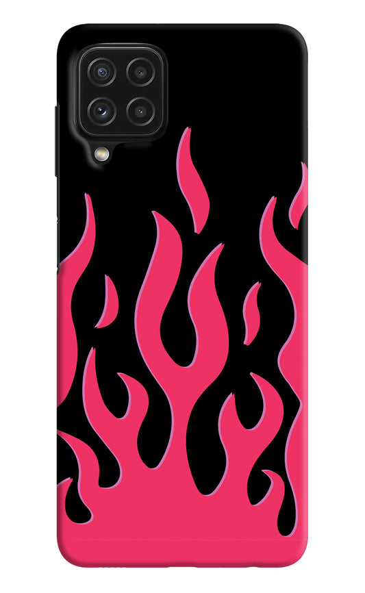 Fire Flames Samsung A22 4G Hard Case Back Cover by Casekaro