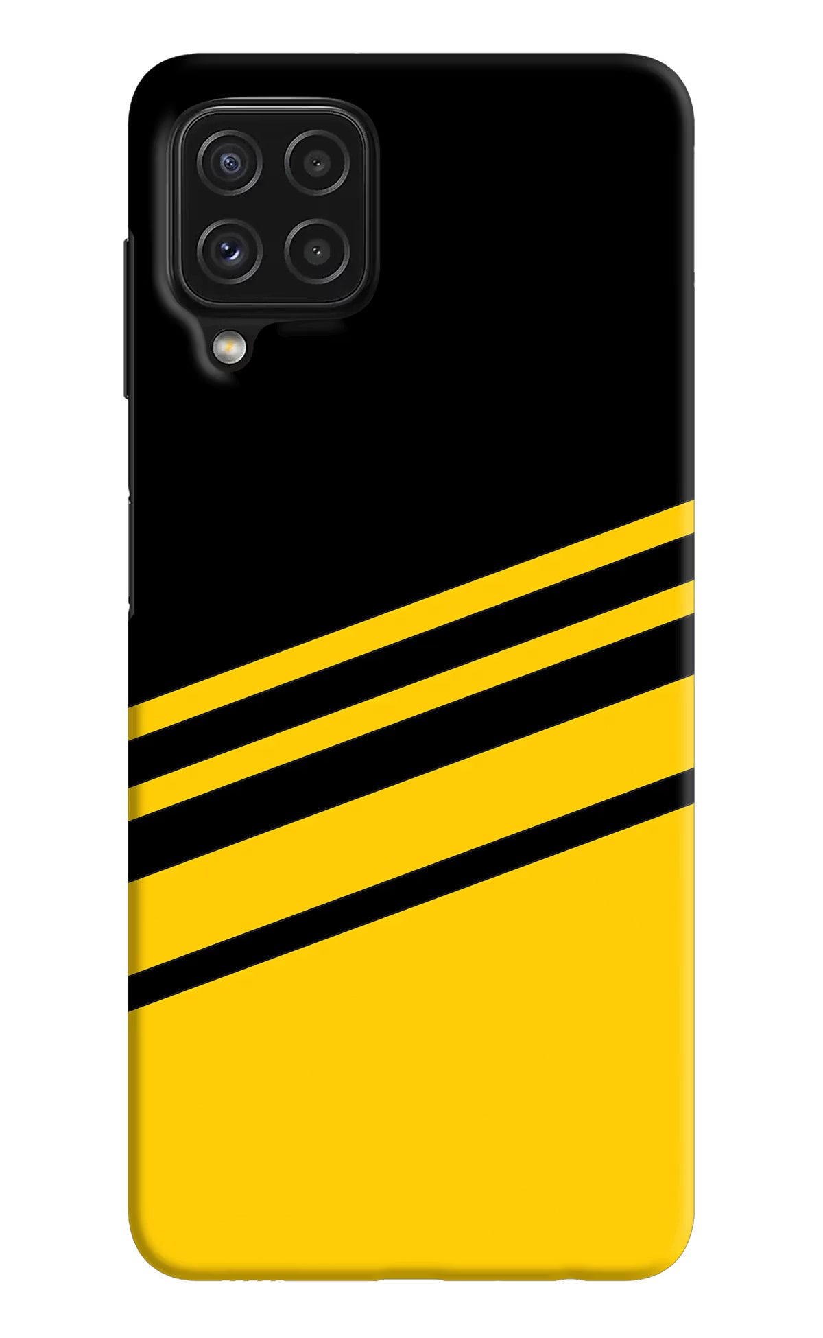 Yellow Shades Samsung A22 4G Hard Case Back Cover by Casekaro