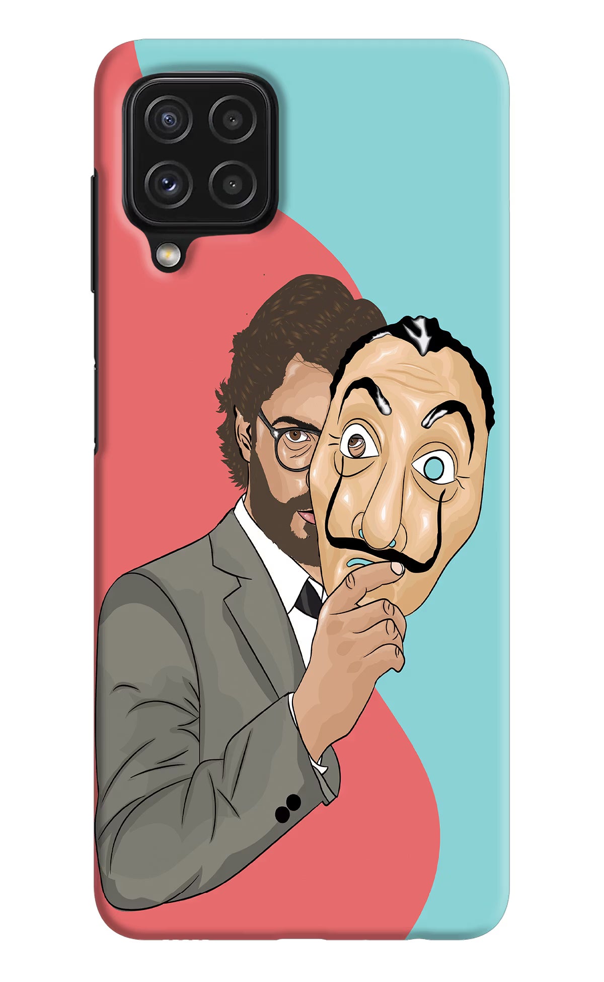 Professor Samsung A22 4G Hard Case Back Cover by Casekaro