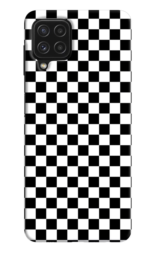Chess Board Samsung A22 4G Hard Case Back Cover by Casekaro