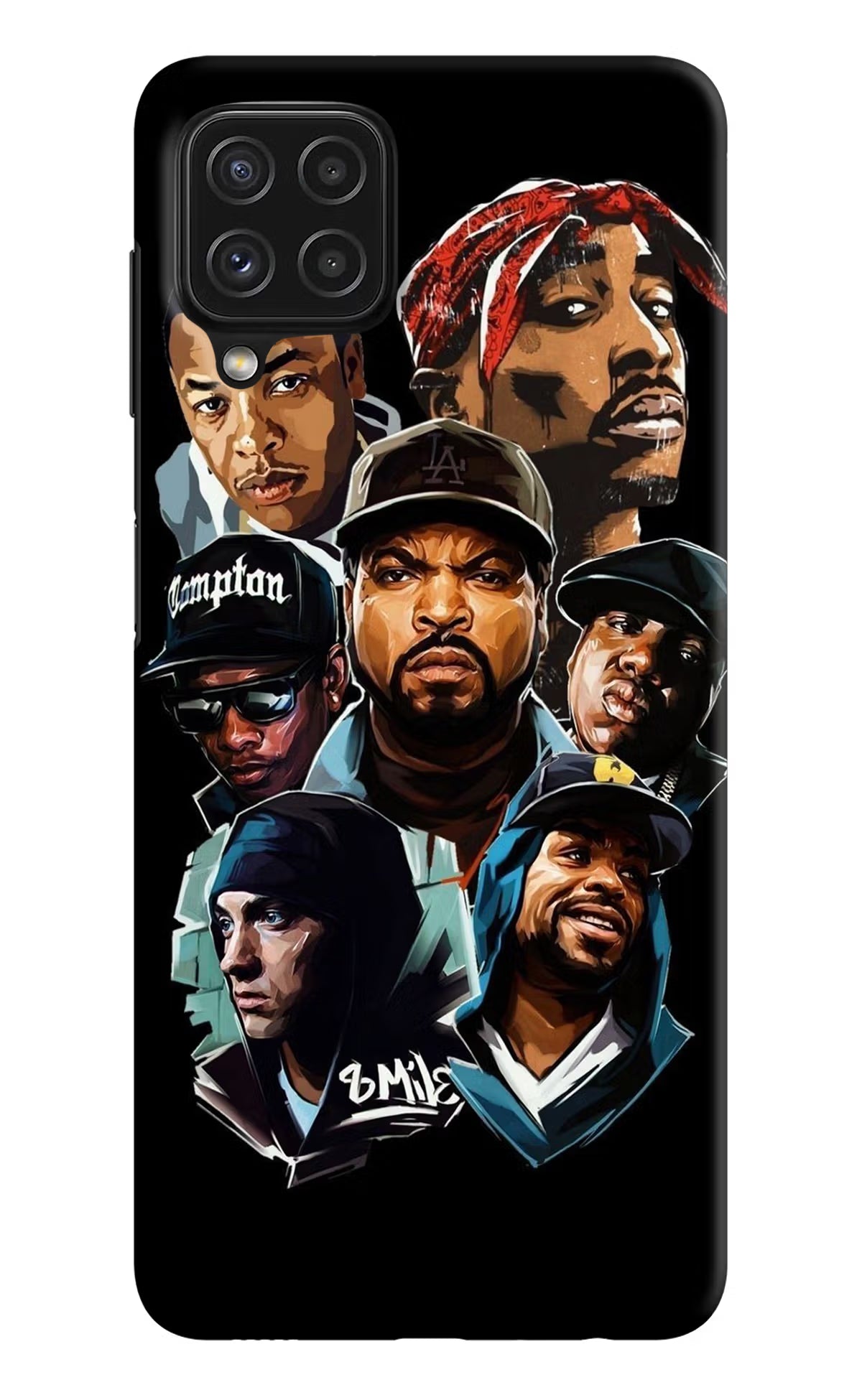 Rappers Samsung A22 4G Hard Case Back Cover by Casekaro