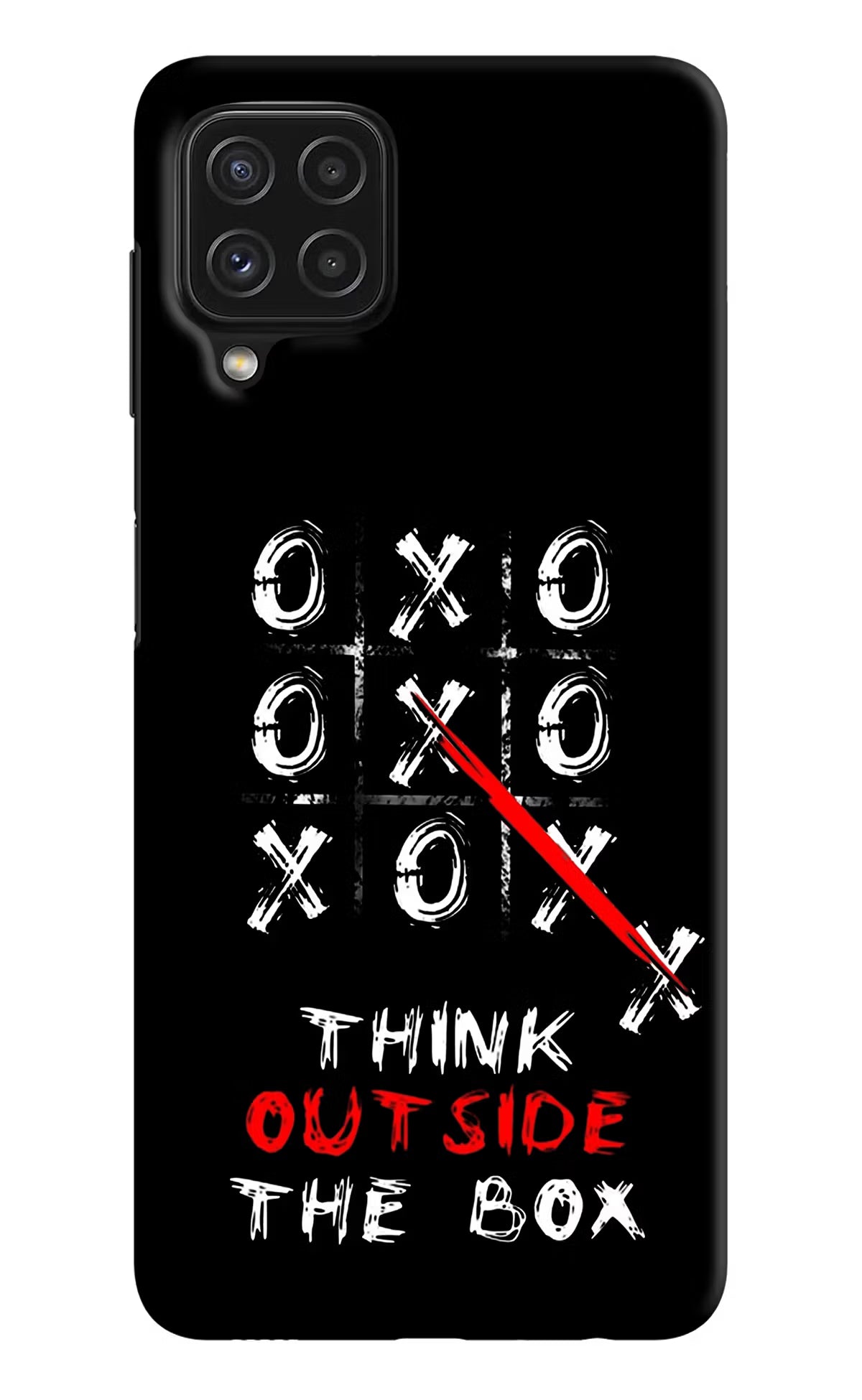 Think out of the BOX Samsung A22 4G Hard Case Back Cover by Casekaro