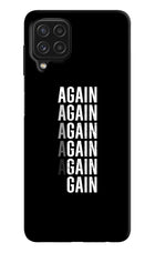 Again Again Gain Samsung A22 4G Hard Case Back Cover by Casekaro