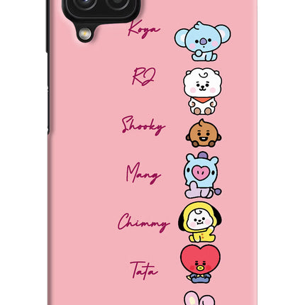 BTS names Samsung A22 4G Hard Case Back Cover by Casekaro