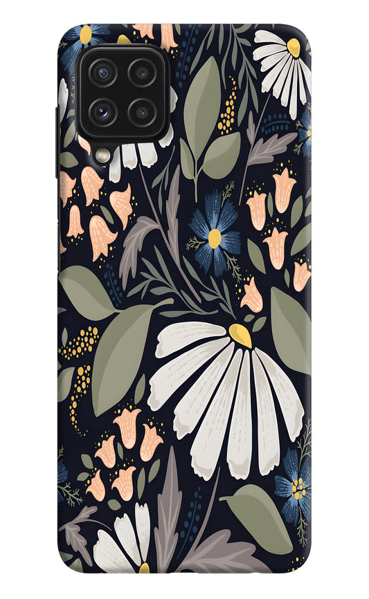Flowers Art Samsung A22 4G Hard Case Back Cover by Casekaro