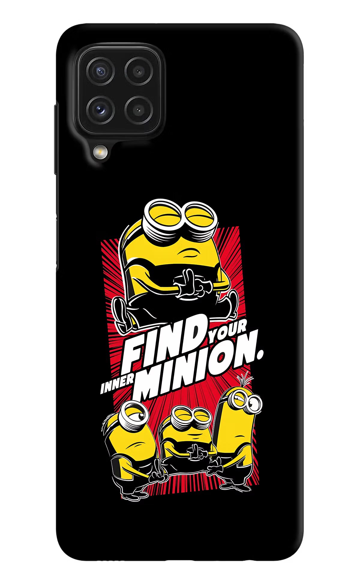 Find your inner Minion Samsung A22 4G Hard Case Back Cover by Casekaro