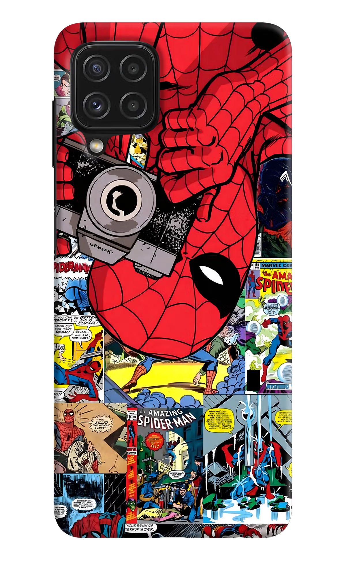 Spider Man Samsung A22 4G Hard Case Back Cover by Casekaro