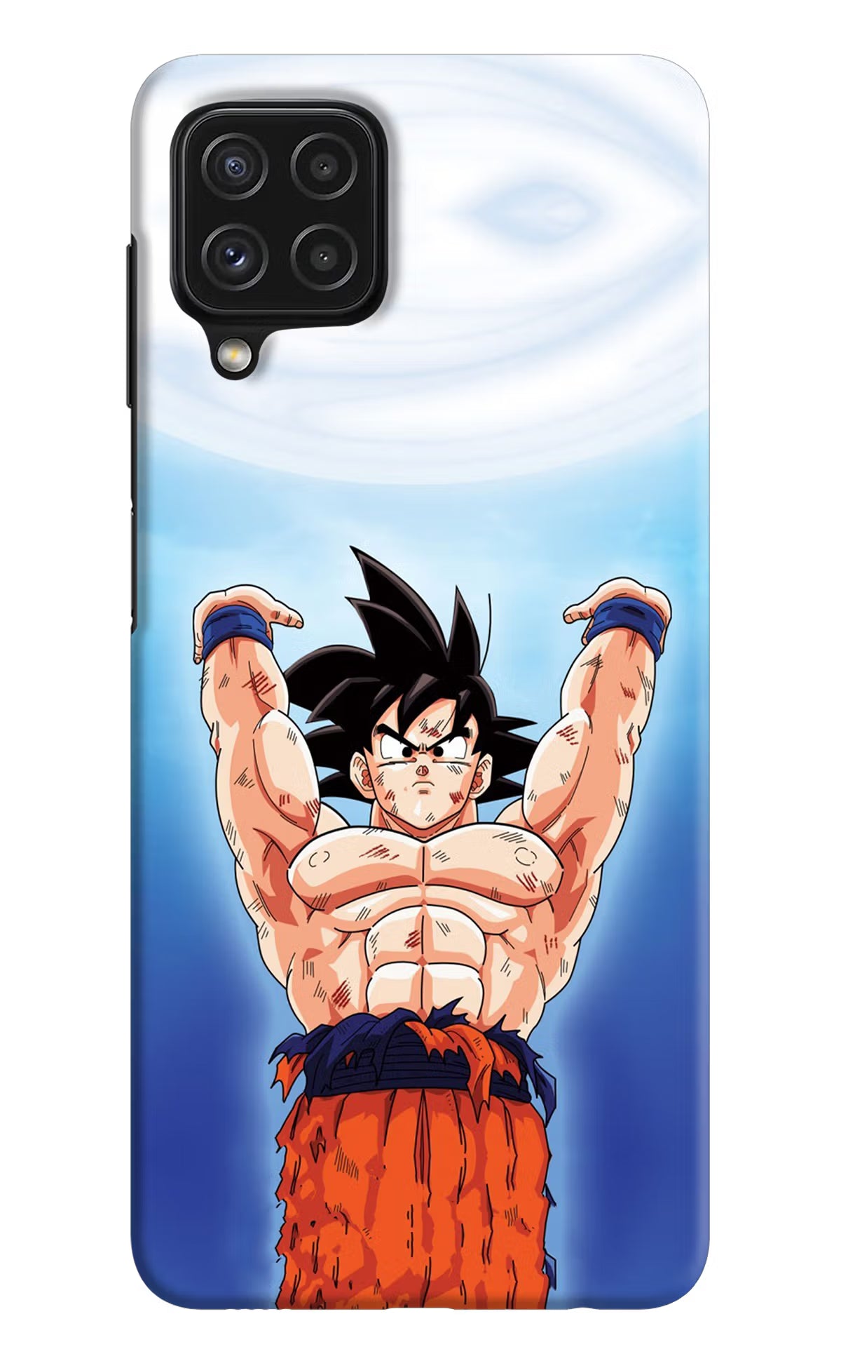 Goku Power Samsung A22 4G Hard Case Back Cover by Casekaro