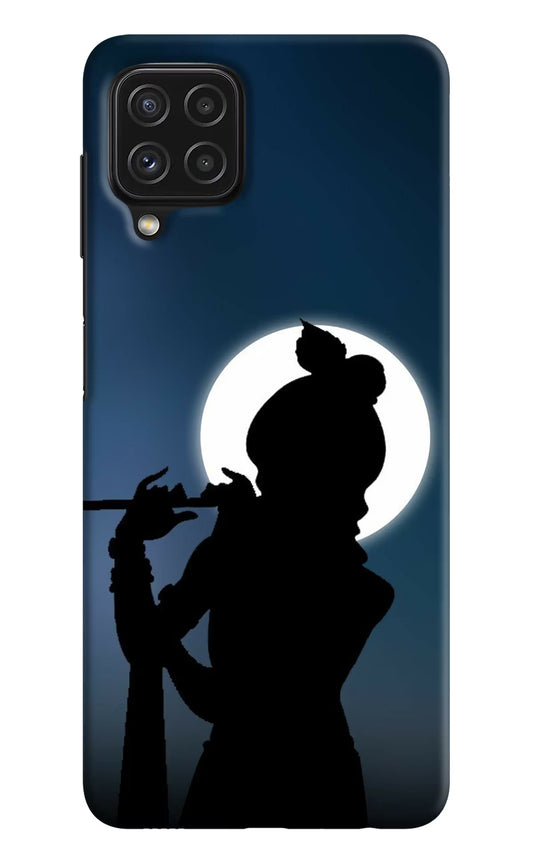 Shri Krishna Silhouette Samsung A22 4G Hard Case Back Cover by Casekaro
