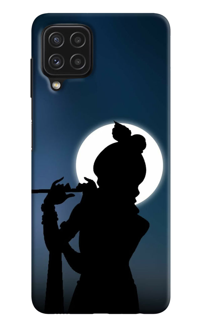 Shri Krishna Silhouette Samsung A22 4G Hard Case Back Cover by Casekaro