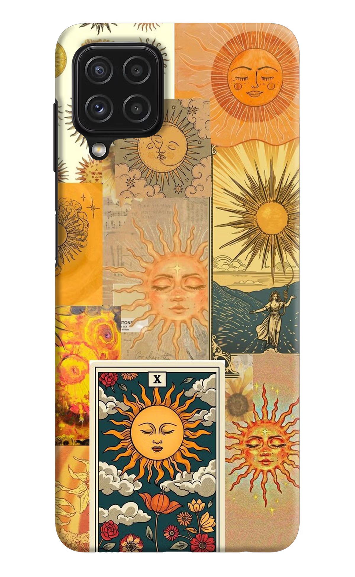 Sun Samsung A22 4G Hard Case Back Cover by Casekaro