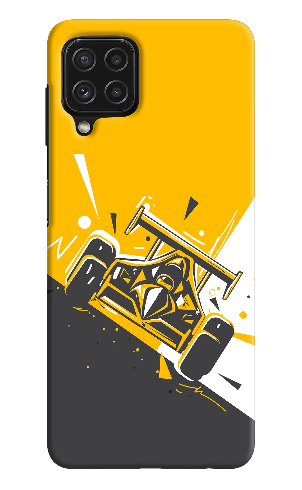 Track King Samsung A22 4G Hard Case Back Cover by Casekaro